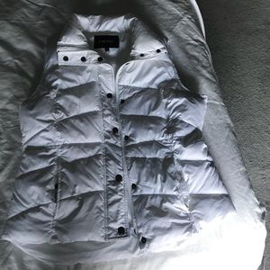 White Nine West puffy vest